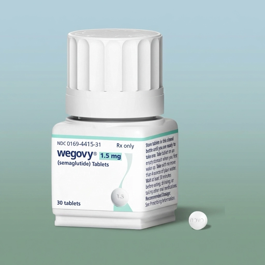 Oral Wegovy® delivery packaging from NovoCare — shipped directly by Novo Nordisk