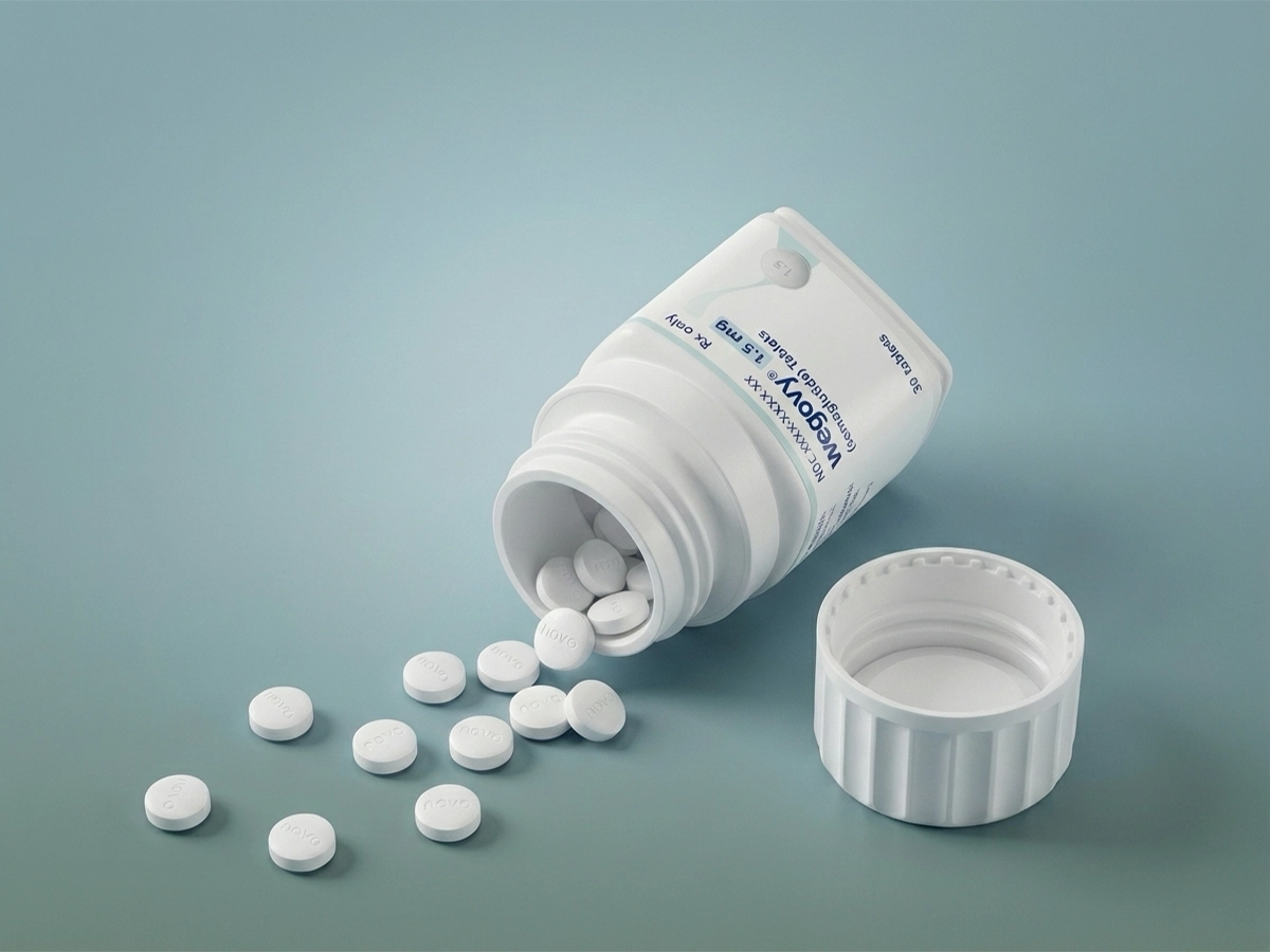 Oral Wegovy® complete medication kit from Novo Nordisk — shipped via NovoCare