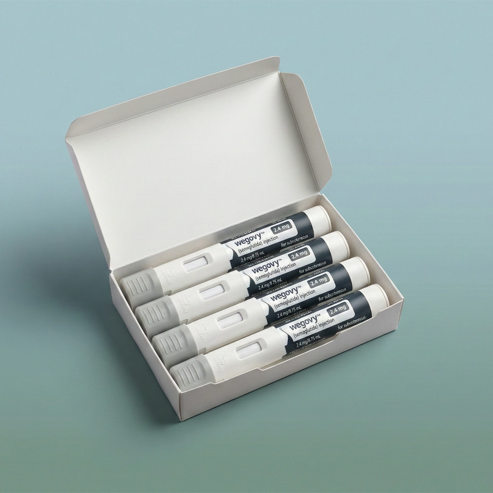 Wegovy® close-up showing injection device detail