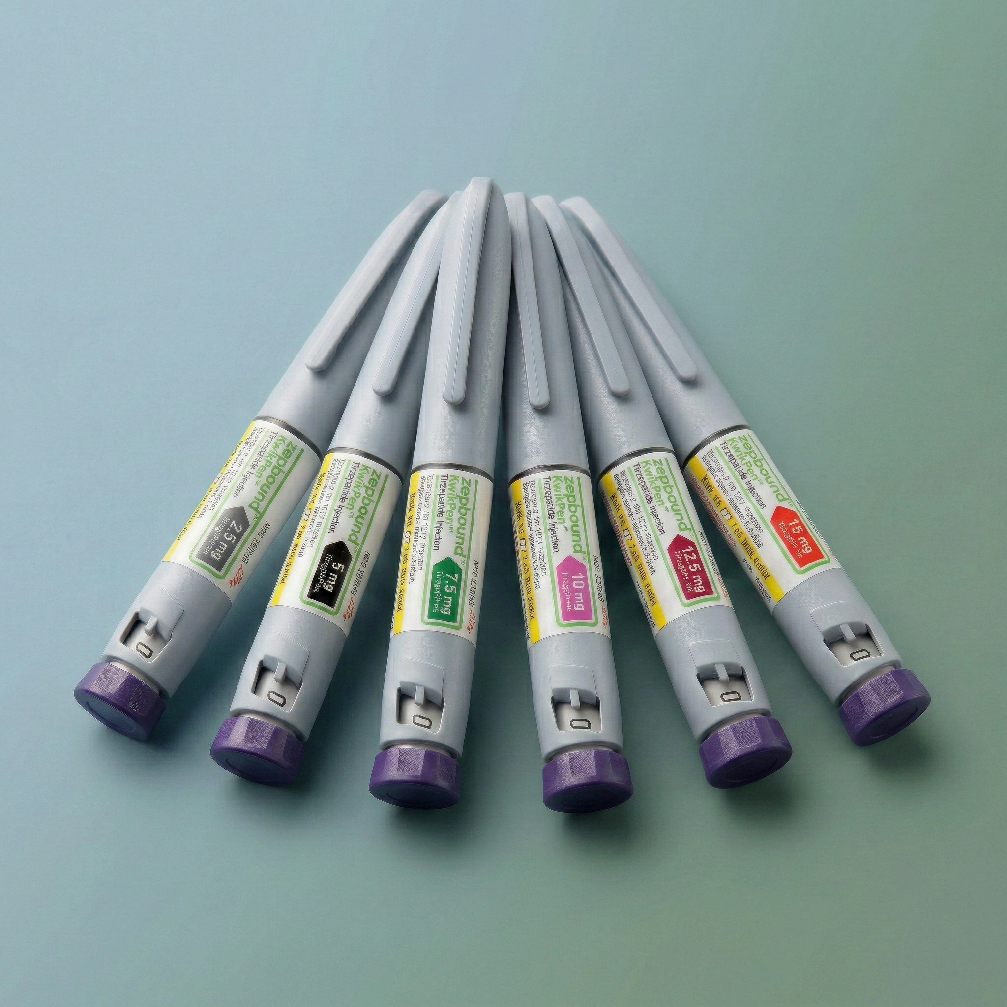 Zepbound® KwikPen close-up showing injection device detail